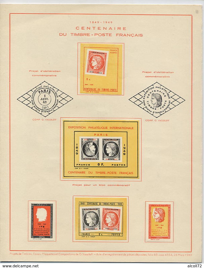 ALBUM: Centenaire Du TIMBRE-POSTE Français - Tirage 3000 Ex. - Philatelic Fairs