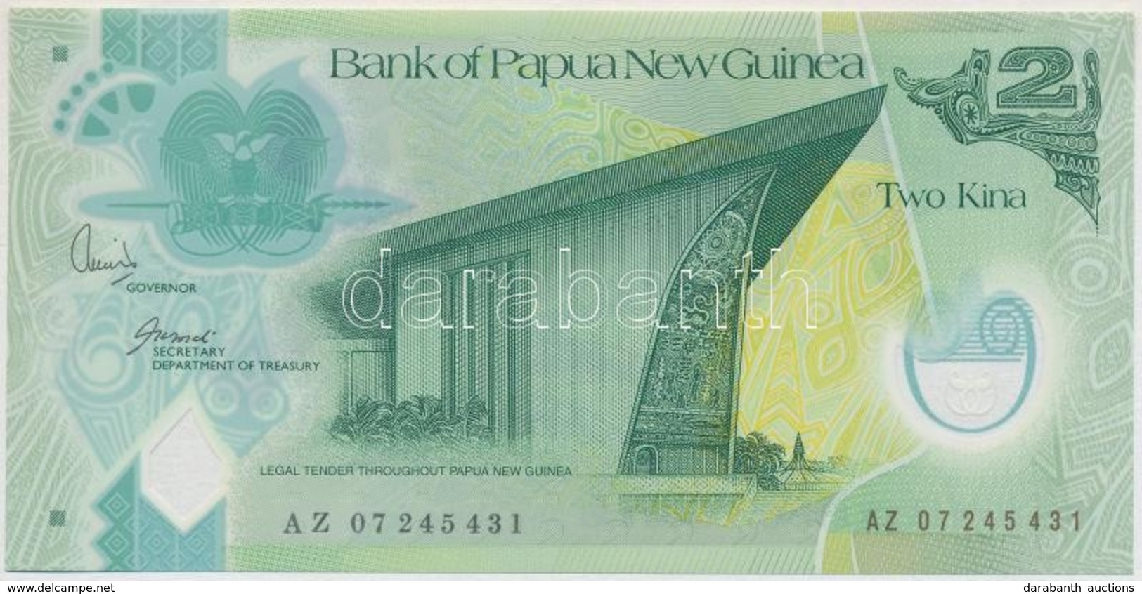 Pápua Új-Guinea ~2007. 2K T:I 
Papua New Guinea ~2007. 2 Kina C:UNC - Non Classificati