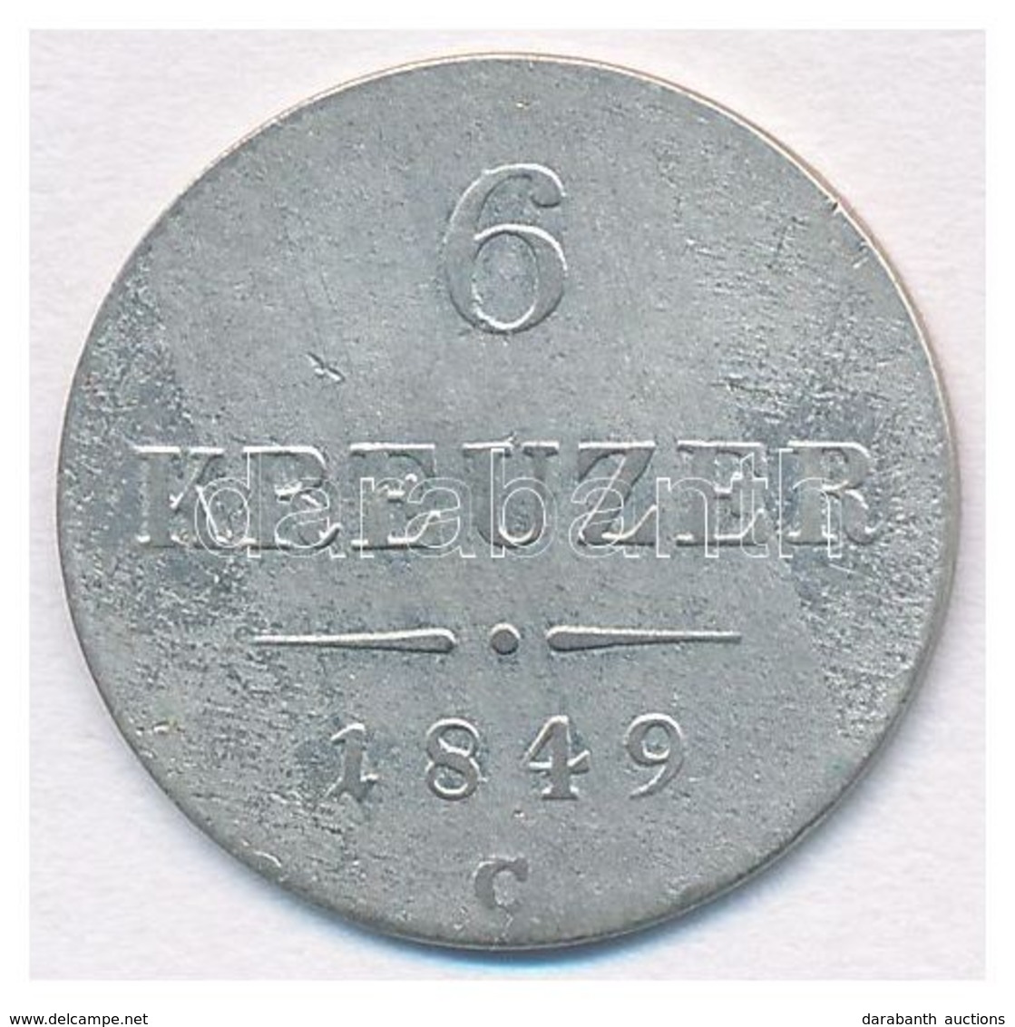 Ausztria 1849C 6kr Ag T:2-
Austria 1849C 6 Kreuzer Ag C:VF 
Krause KM#2200 - Non Classificati