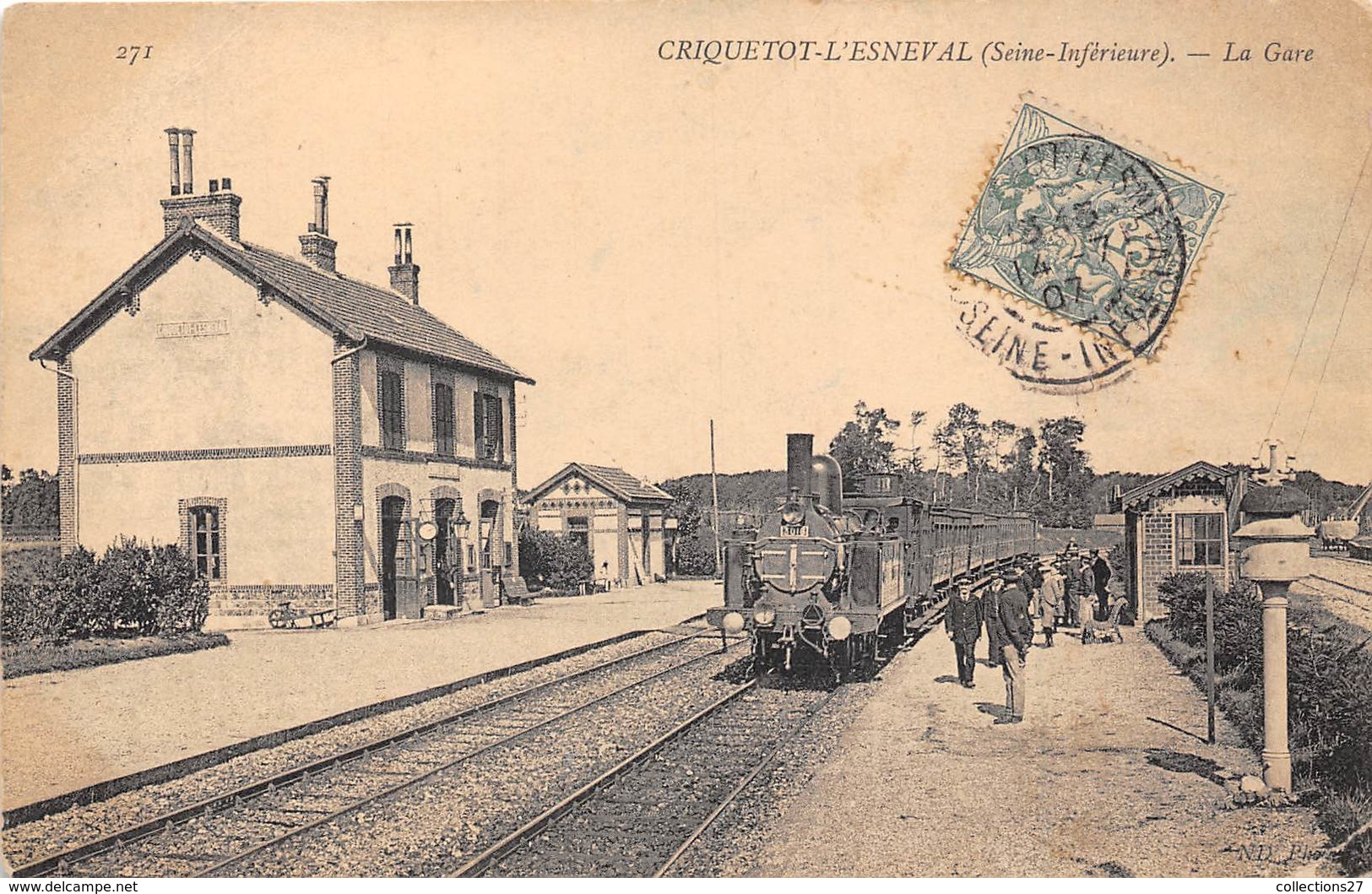 76-CREQUETOT-L'ESNEVAL- LA GARE - Criquetot L'Esneval