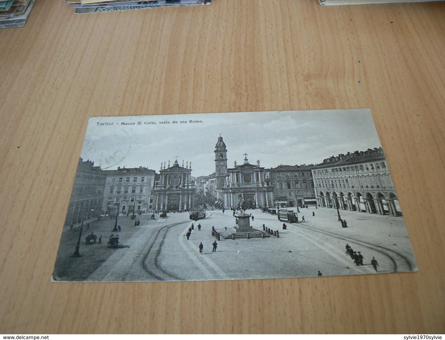 CARTE POSTALE ITALIE / TORINO PIAZZA S CARLO VISTA DA VIA ROMA  /     VOYAGEE 2 - Altri & Non Classificati