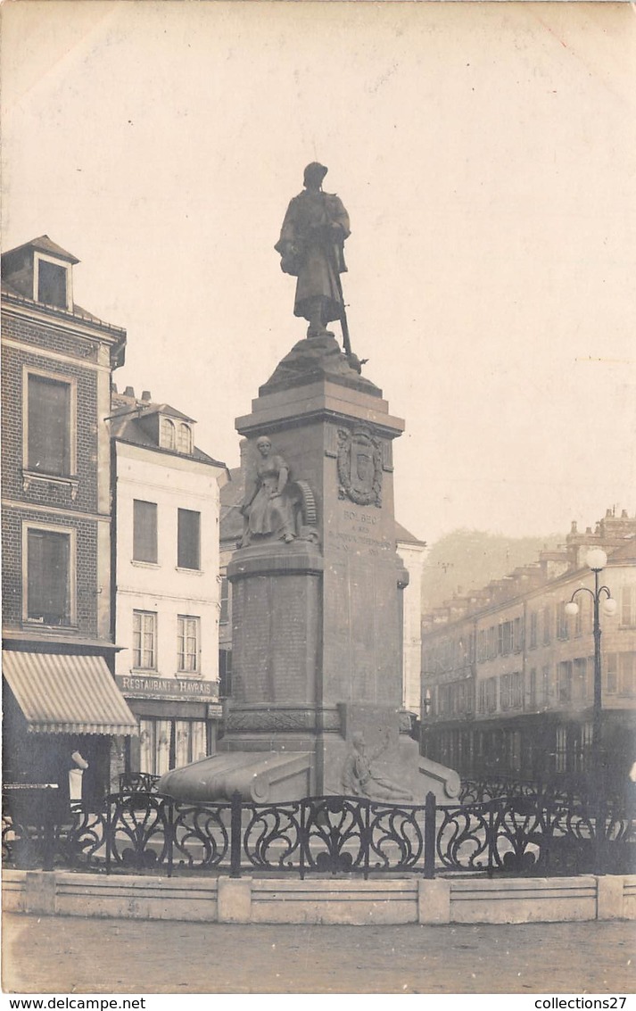 76-BOLBEC- CARTE-PHOTO- MONUMENT AUX MORTS - Bolbec