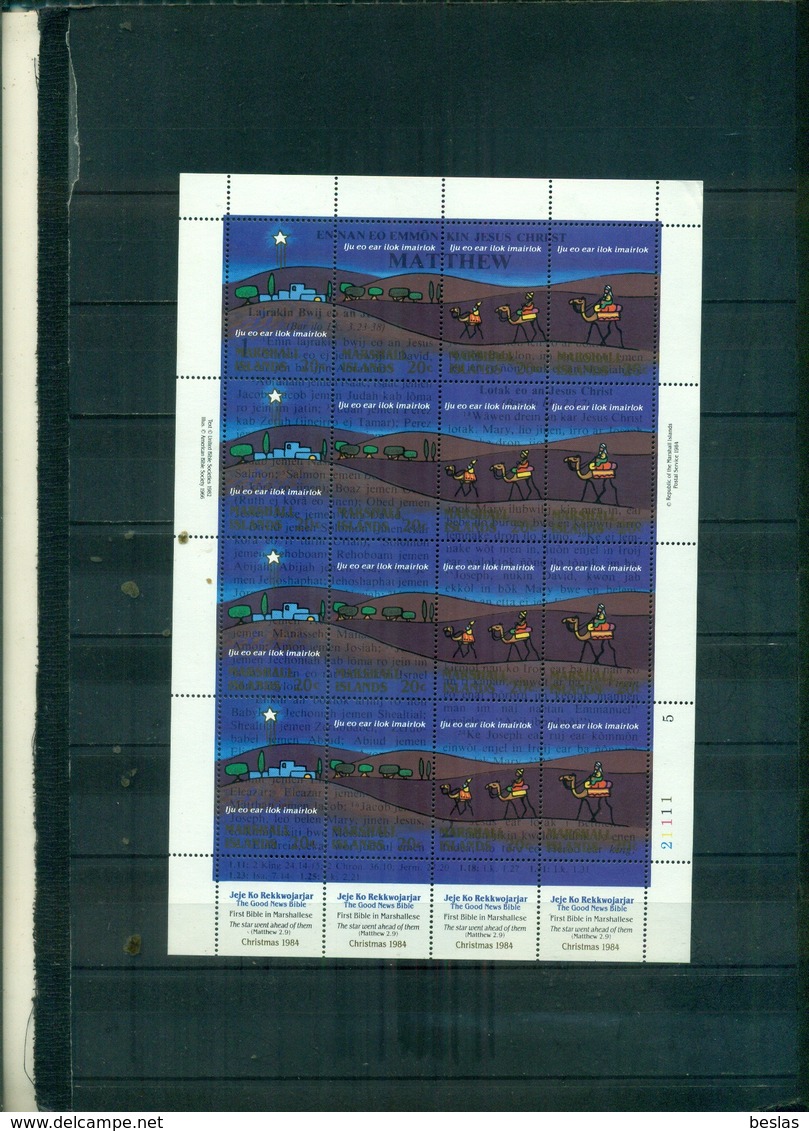 MARSHALL NOEL 1984 1 MINI-FEUILLE NEUF A PARTIR DE 1.25 EUROS - Marshall Islands