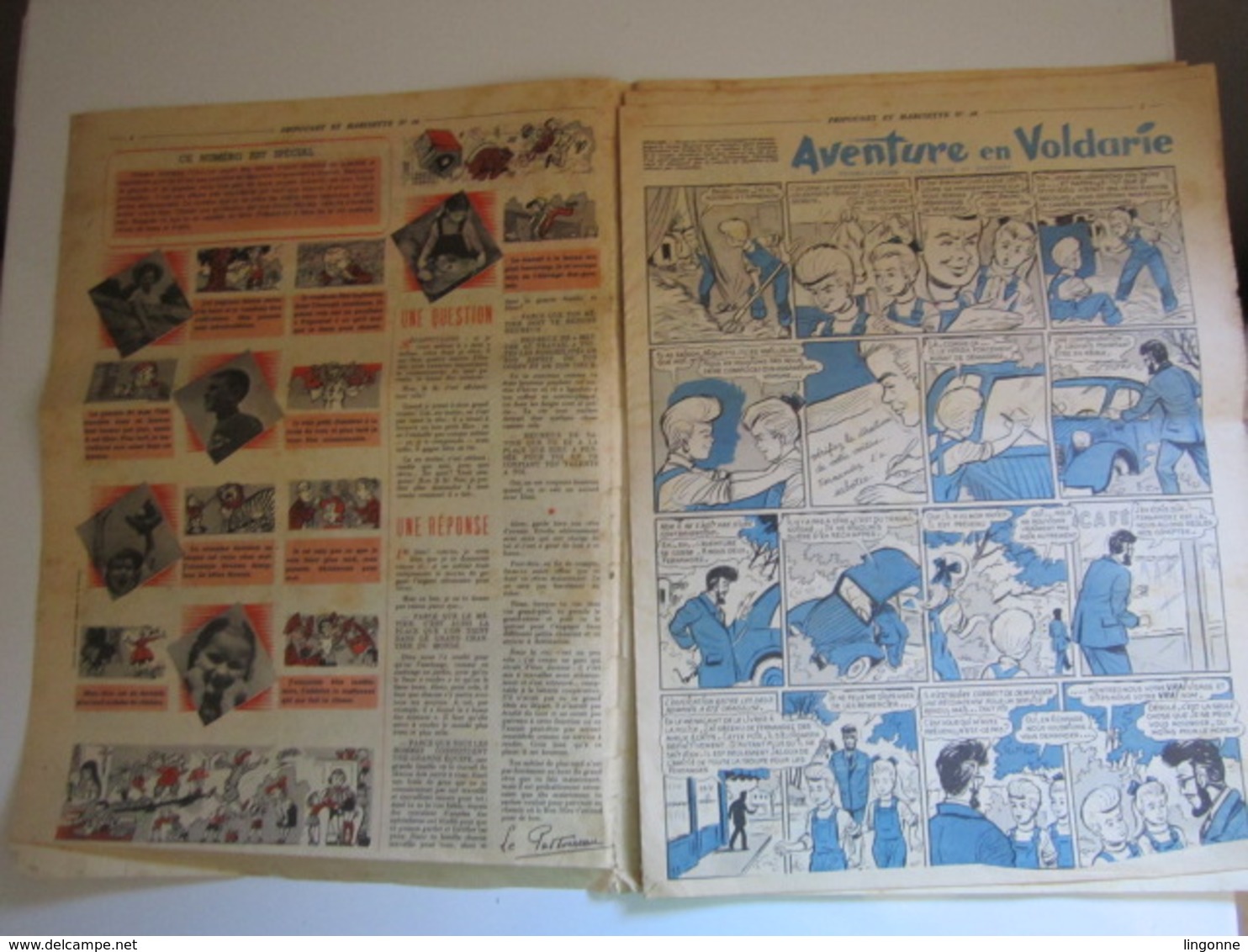 Magazine Hebdomadaire FRIPOUNET ET MARISETTE 1957 - N° 26 (En L'état) - Fripounet