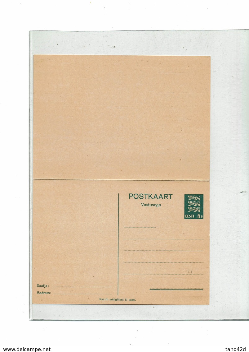 FAL10- ESTONIE CARTE POSTALE MICHEL N°23 - Estland