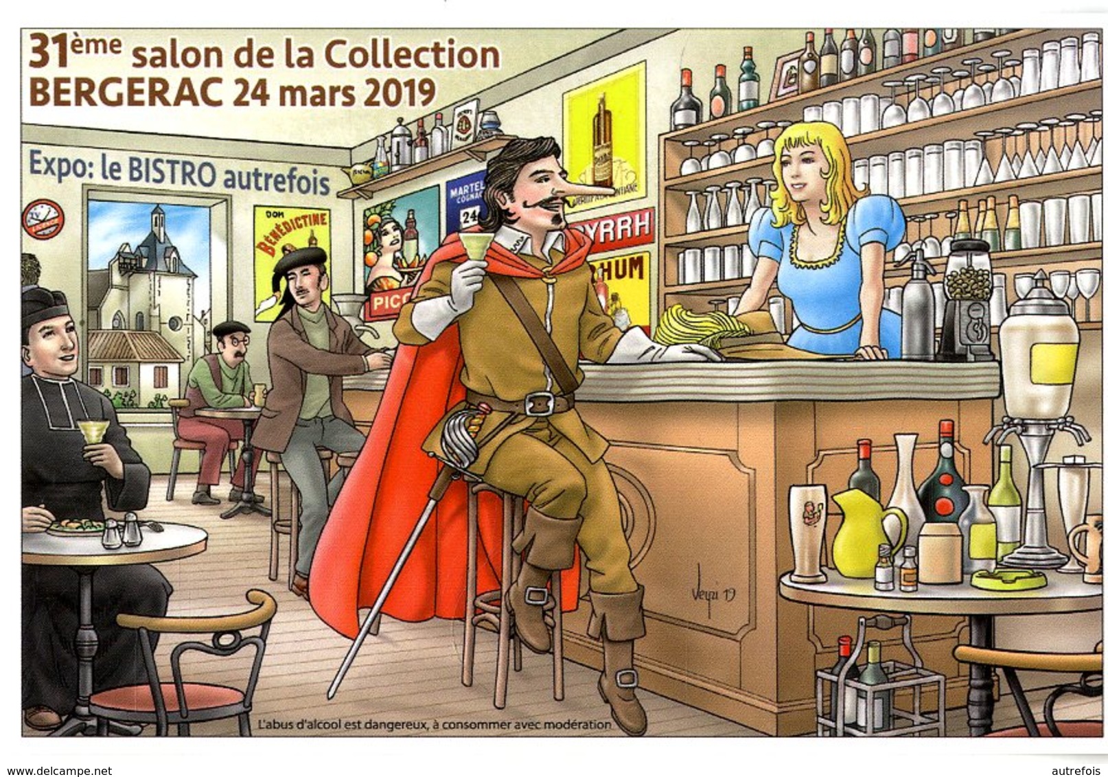 VEYRI  -  BERGERAC  -  31° SALON DE LA COLLECTION 2019  -  LE BISTRO AUTREFOIS - Veyri, Bernard