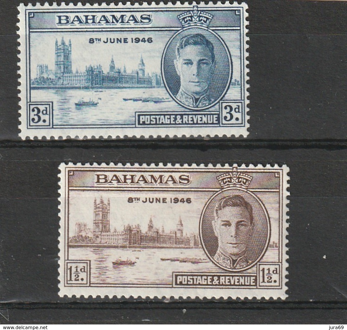 Bahamas Neuf * 1946 N° 119/120   Anniversaire De La Victoire - Bahamas (1973-...)