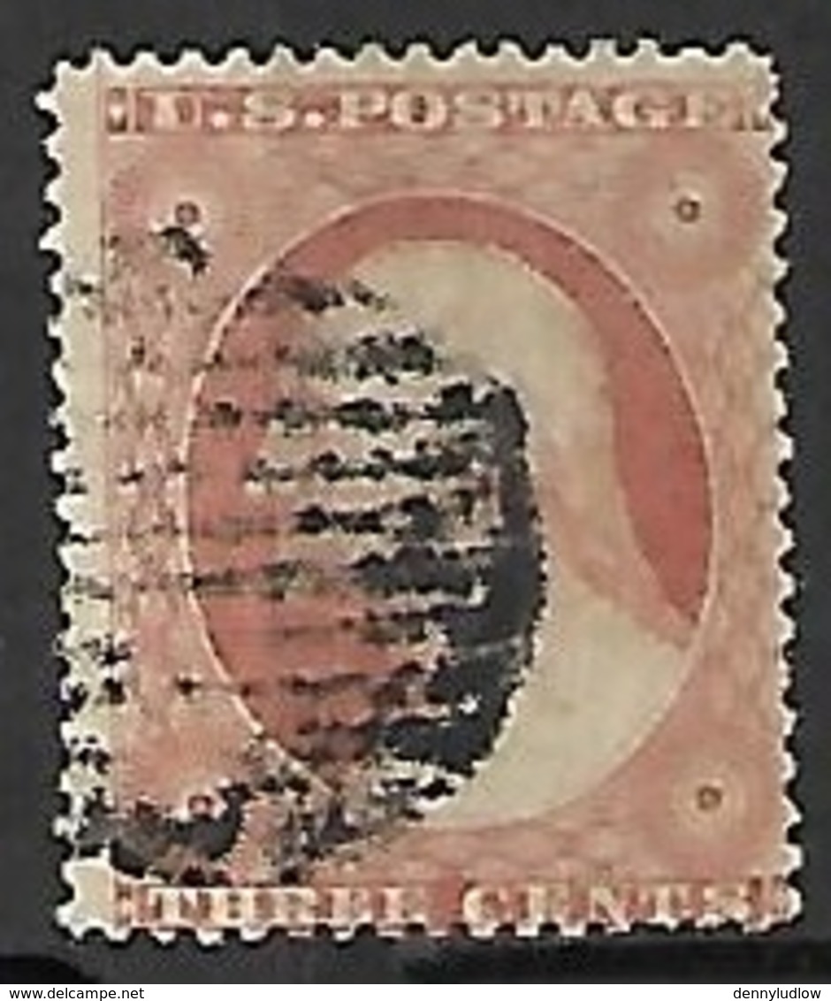 US 1857  Sc#26   3c  Dull Red Used  Perf 15?   2016 Scott Value $9 - Used Stamps