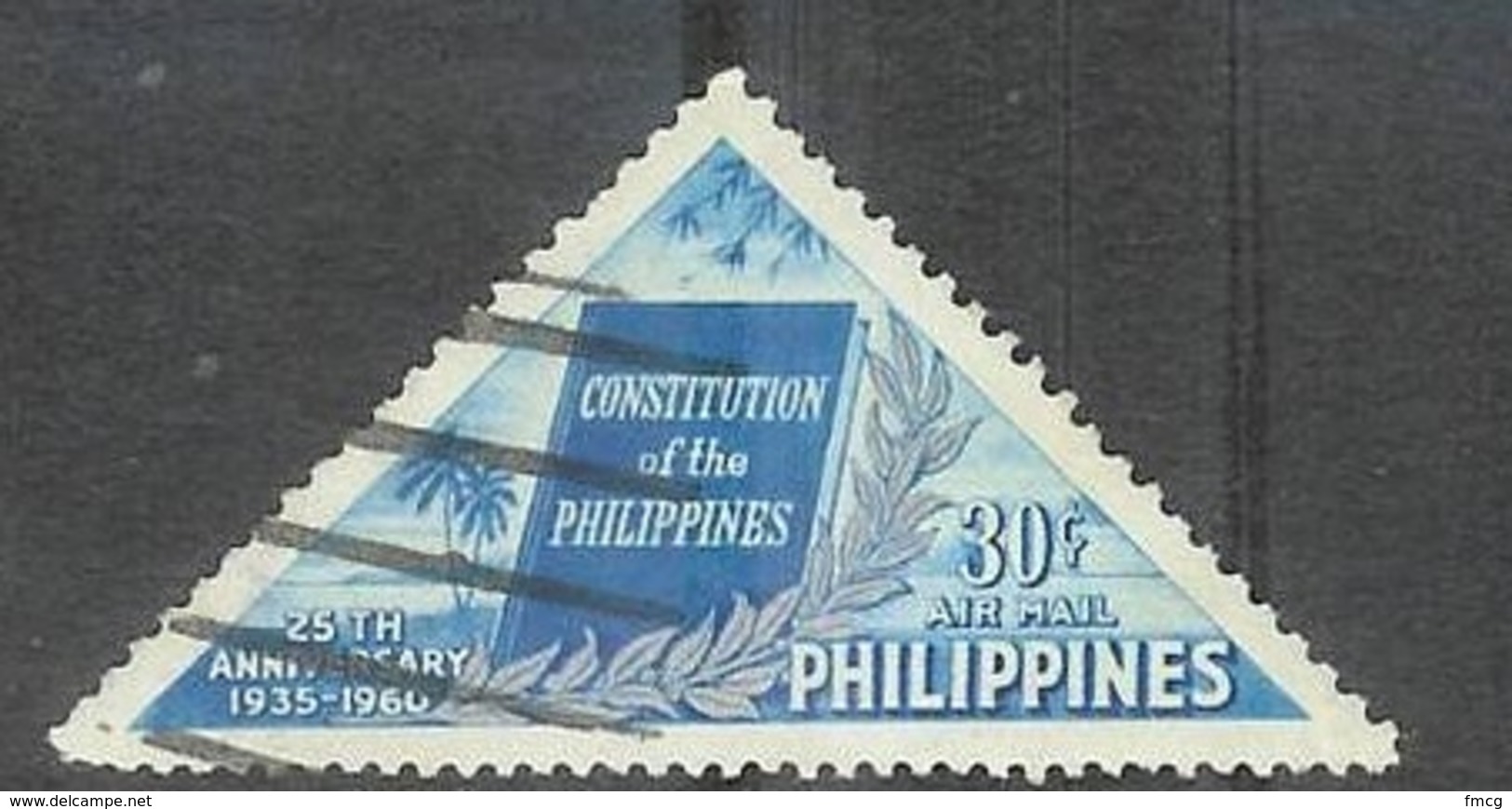 1960 Constitution, 30 Cents, Used - Philippines