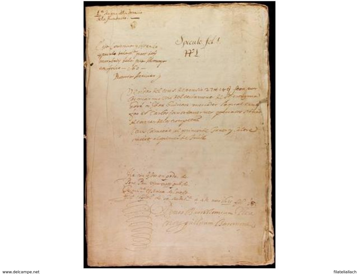 SPAIN. OLD DOCUMENTS - Other & Unclassified