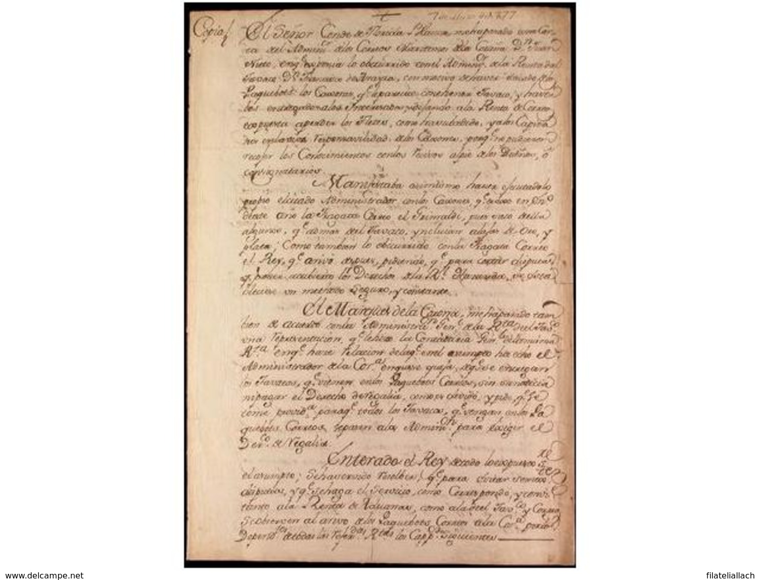 SPAIN. OLD DOCUMENTS - Other & Unclassified