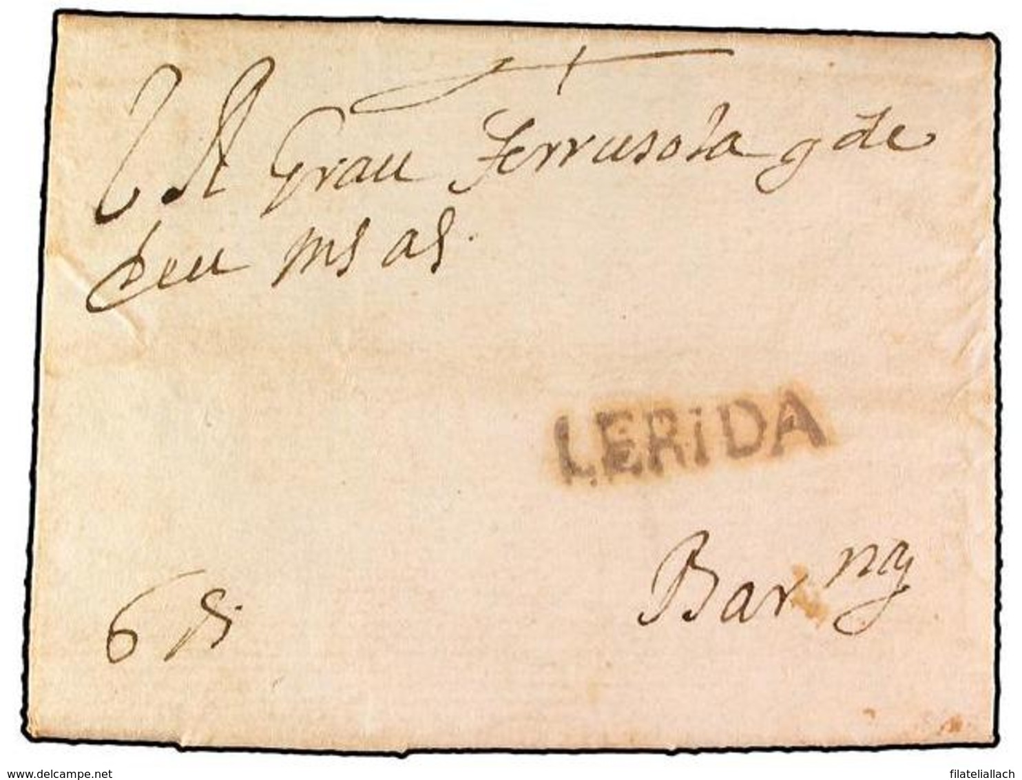 SPAIN: PREPHILATELIC MARKS  DP05 CATALUÑA - ...-1850 Prephilately