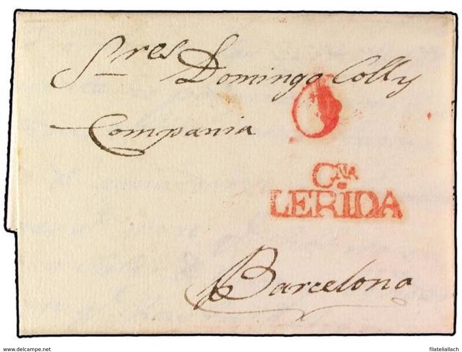 SPAIN: PREPHILATELIC MARKS  DP05 CATALUÑA - ...-1850 Voorfilatelie