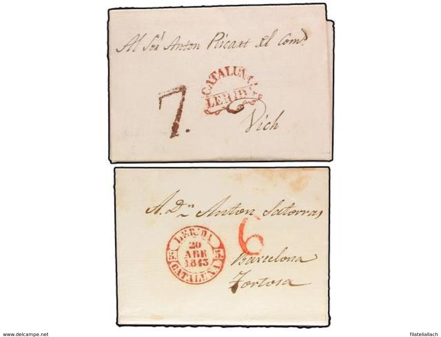 SPAIN: PREPHILATELIC MARKS  DP05 CATALUÑA - ...-1850 Prephilately