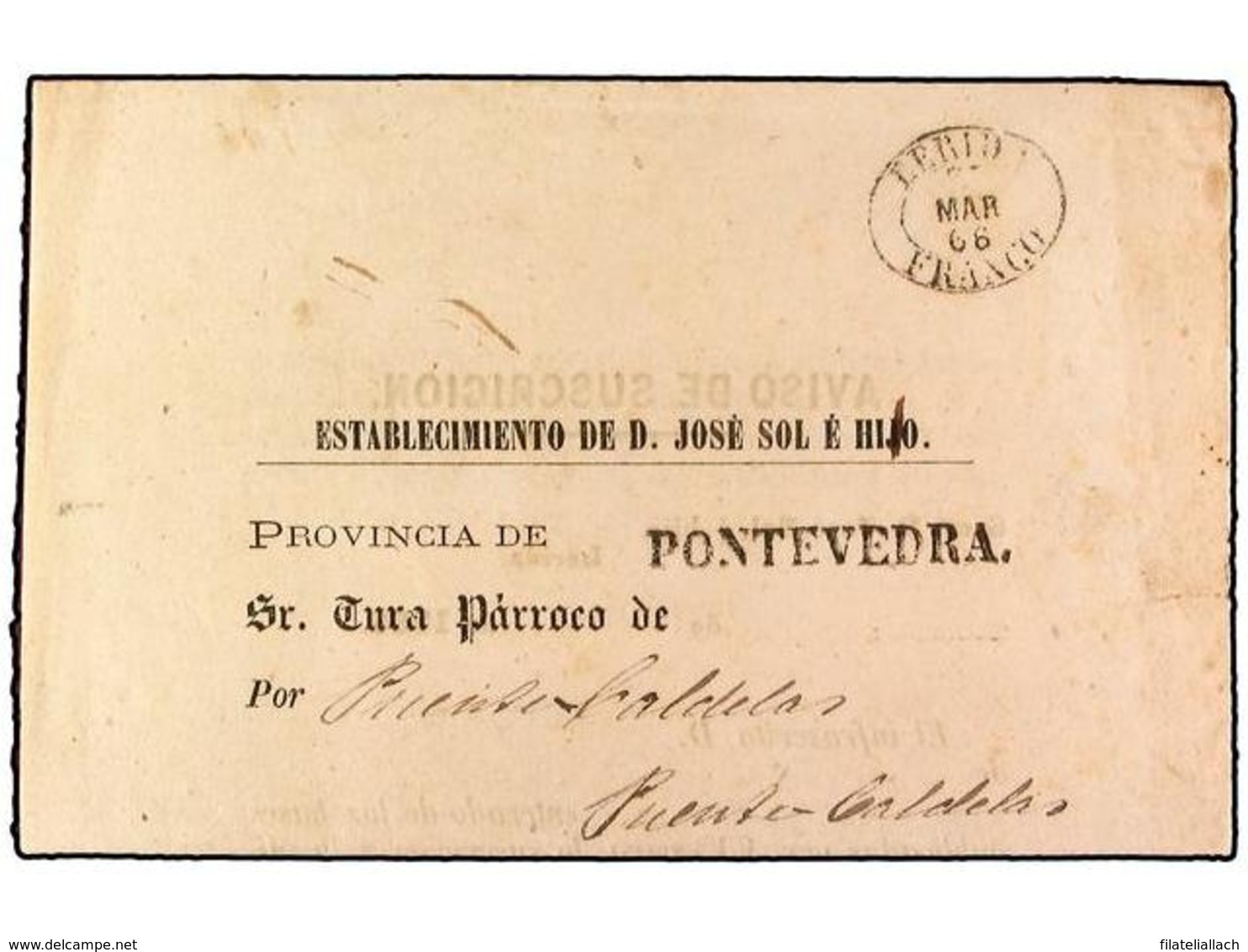 SPAIN: PREPHILATELIC MARKS  DP05 CATALUÑA - ...-1850 Prephilately