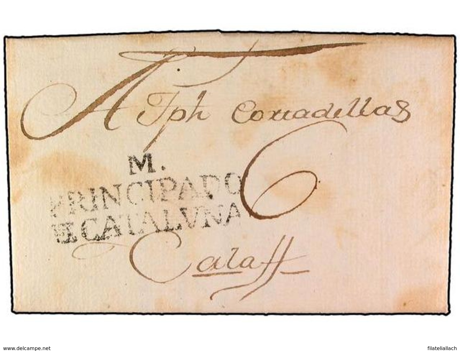 SPAIN: PREPHILATELIC MARKS  DP05 CATALUÑA - ...-1850 Prephilately