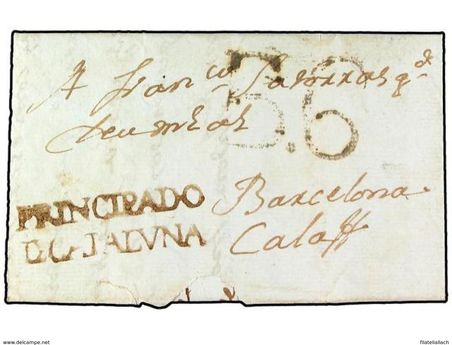 SPAIN: PREPHILATELIC MARKS  DP05 CATALUÑA - ...-1850 Prephilately