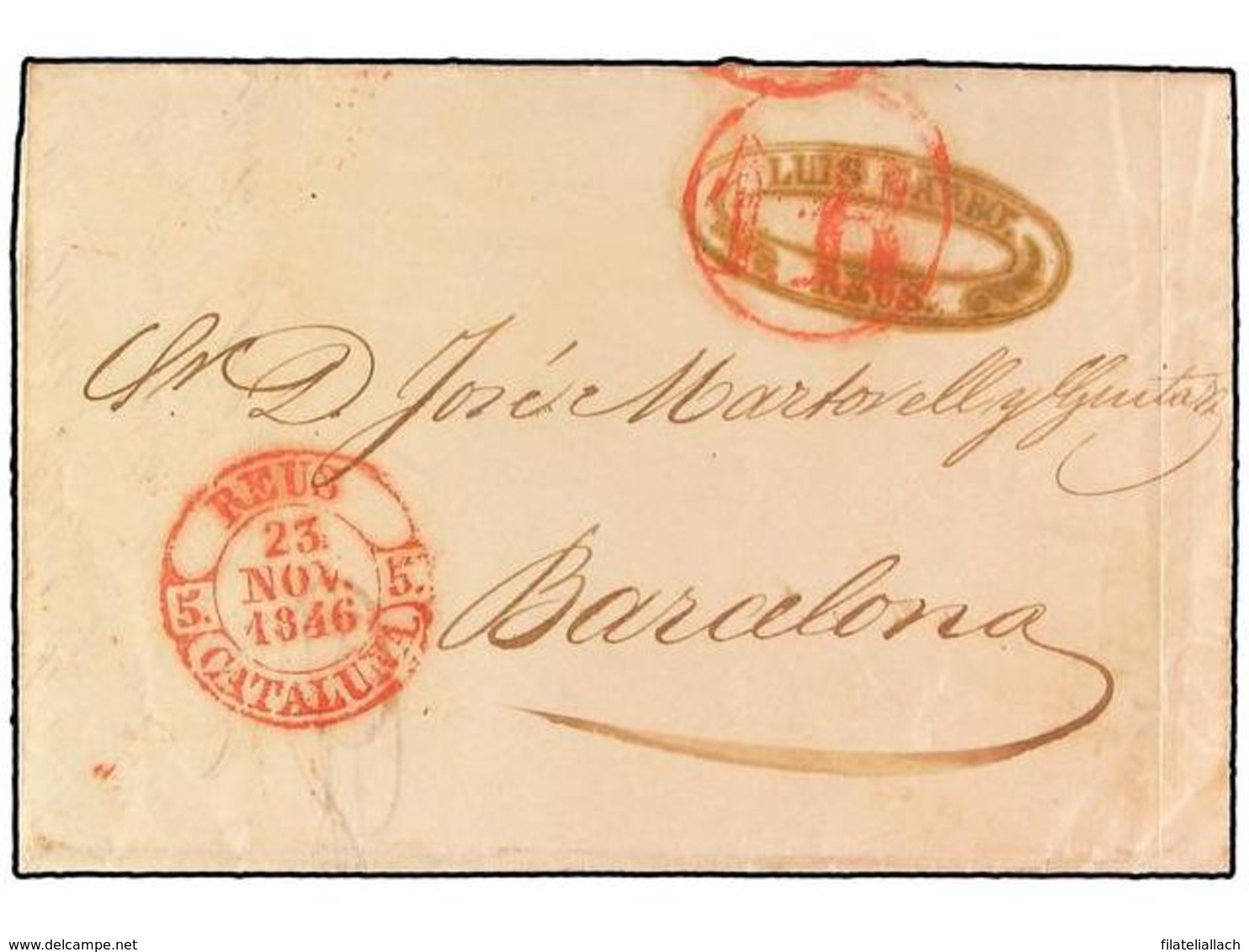 SPAIN: PREPHILATELIC MARKS  DP05 CATALUÑA - ...-1850 Prefilatelia