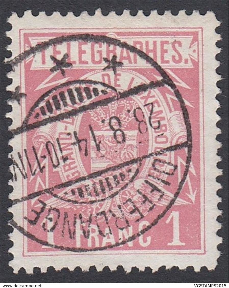 LUXEMBOURG TELEGRAPHE N°4 OBL "DIFFERDANGE" DENT 11 X 11 1/2 (BE) DC-3728 - Telegrafi