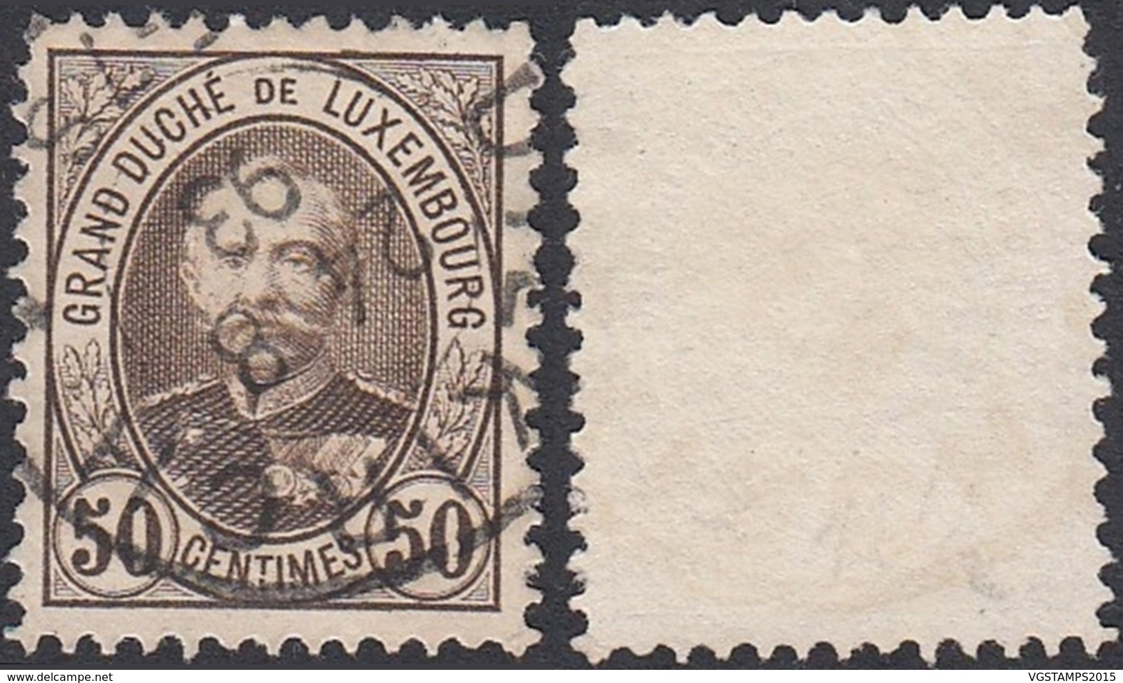 LUXEMBOURG PRIFIX N°65 DENT 12 1/2 OBL "DIEKIRCH" (BE) DC-3731 - 1891 Adolfo Di Fronte