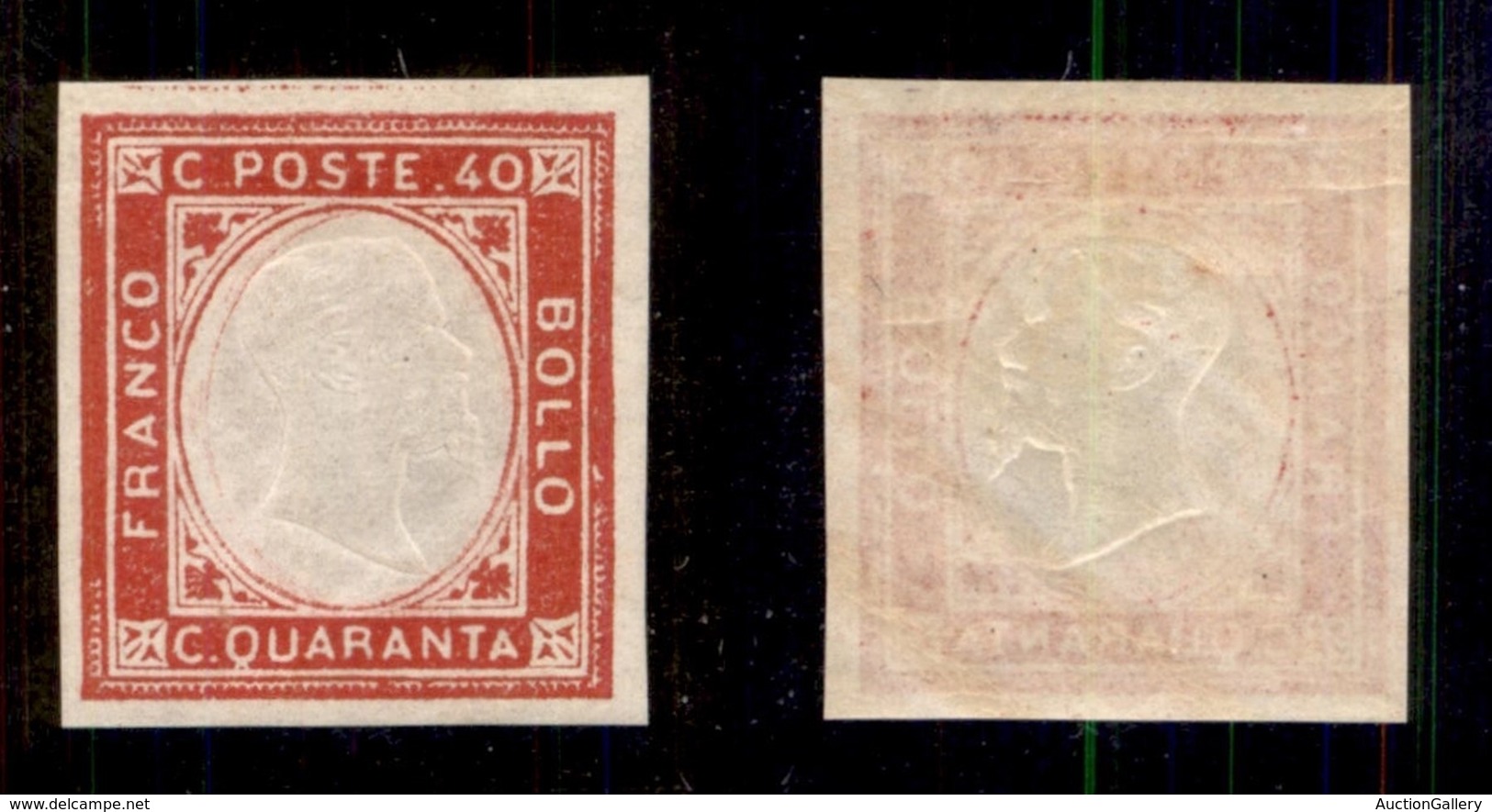 Regno - Province Napoletane - 1861 - Province Napoletane - Non Emessi - 40 Cent (4) - Gomma Originale (90) - Autres & Non Classés