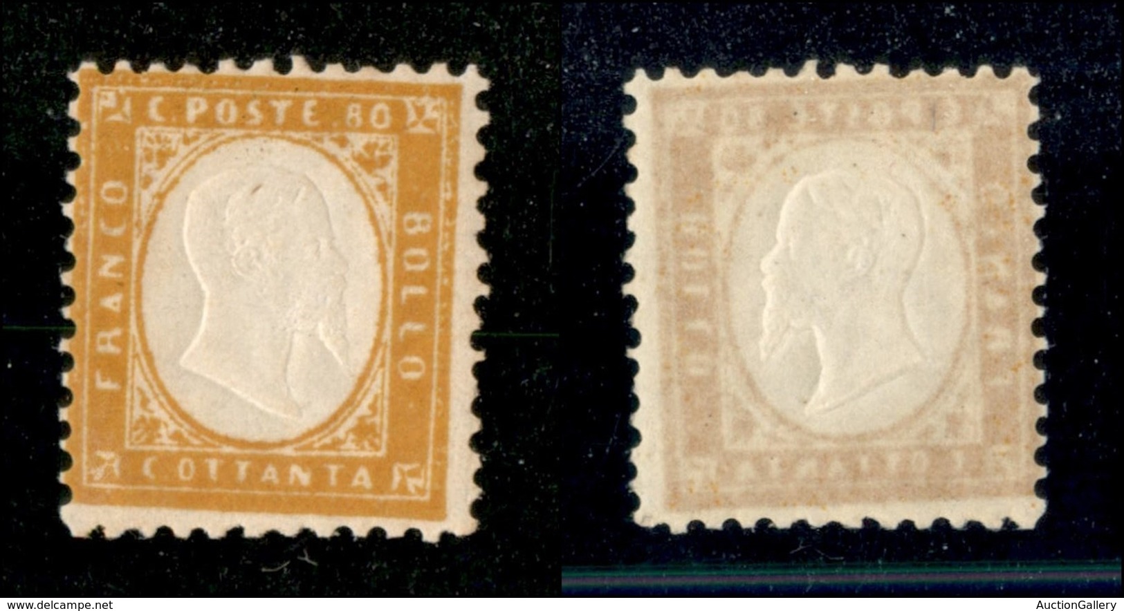 Regno - Posta Ordinaria  - 1862 - 80 Cent (4) - Gomma Integra (125) - Other & Unclassified