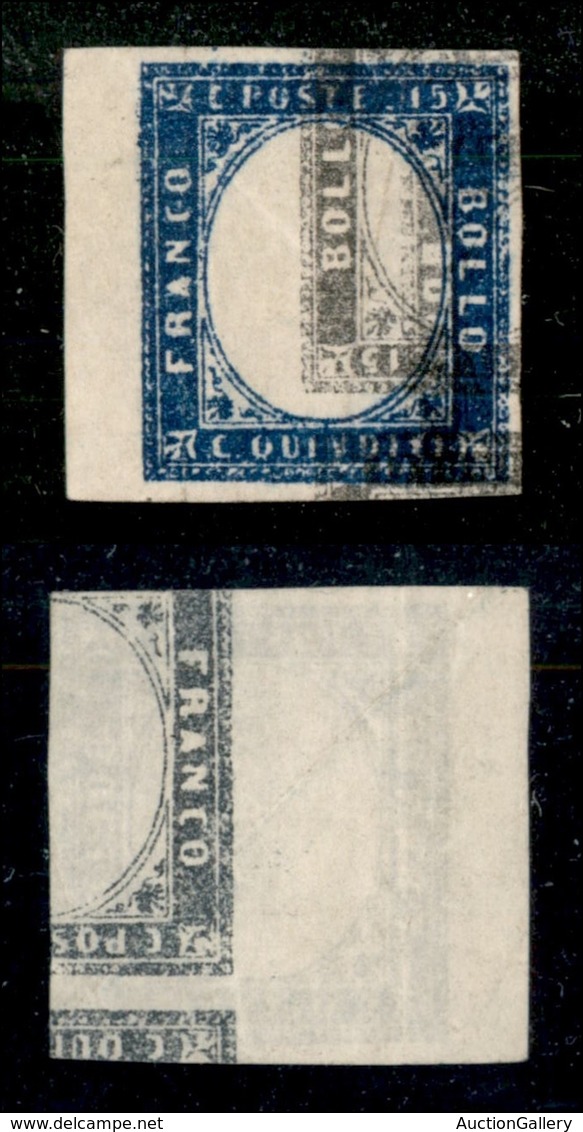 Regno - Posta Ordinaria  - 1863 - Prova Di Stampa - Bicolore Recto Verso - 15 Cent (11) Senza Gomma - Otros & Sin Clasificación