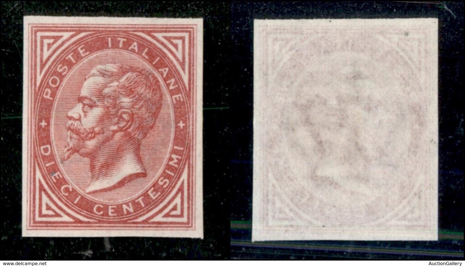 Regno - Posta Ordinaria  - 1863 - Prove Di Colore - 10 Cent Carminio (Bolaffi P12c) - Gomma Originale (150) - Other & Unclassified