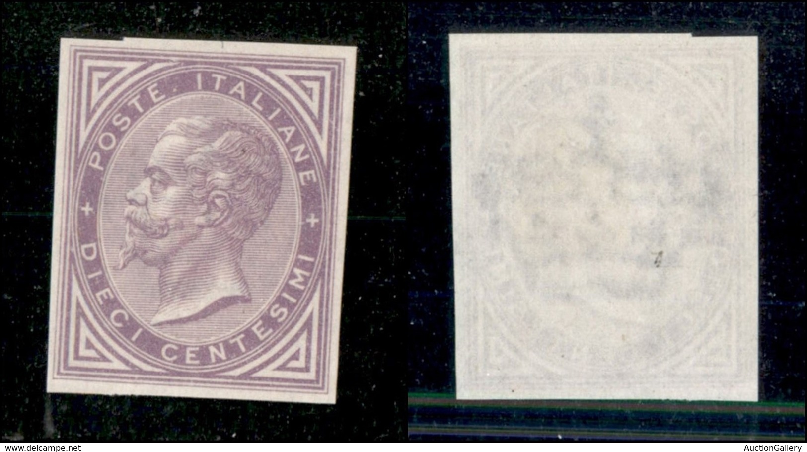 Regno - Posta Ordinaria  - 1863 - Prove Di Colore - 10 Cent Lilla (Bolaffi P12e) - Gomma Originali (150) - Other & Unclassified