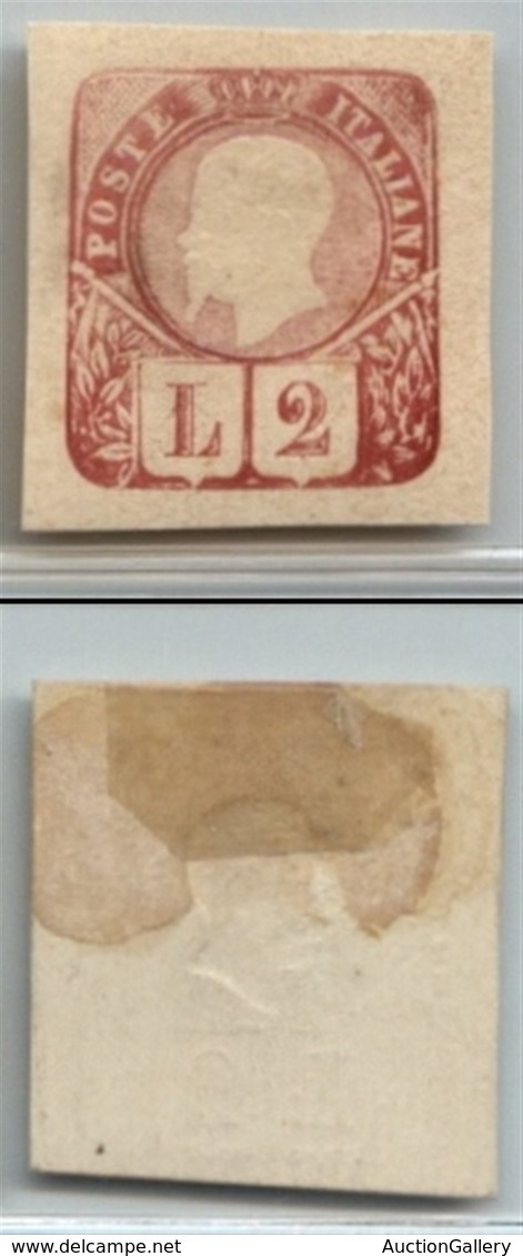 Regno - Posta Ordinaria  - 1863 - Saggi - Grazioli - 2 Lire Lilla (unificato 27) - Senza Gomma (350) - Other & Unclassified