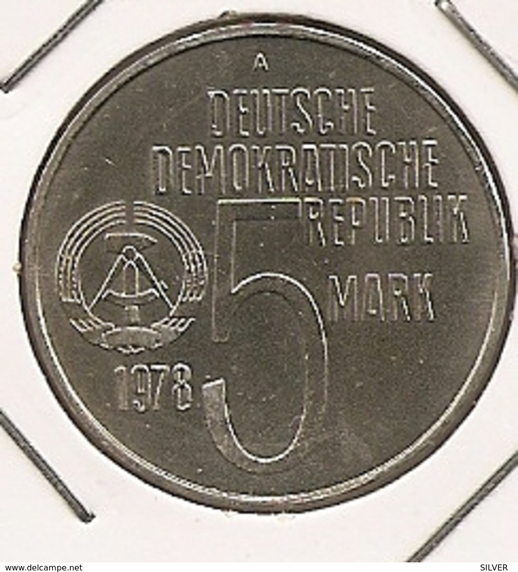 German Allemagne Alemanha 5 Mark, 1978  20th Anti-Apartheid Year 133 UNC MTG 196 000 - 5 Mark