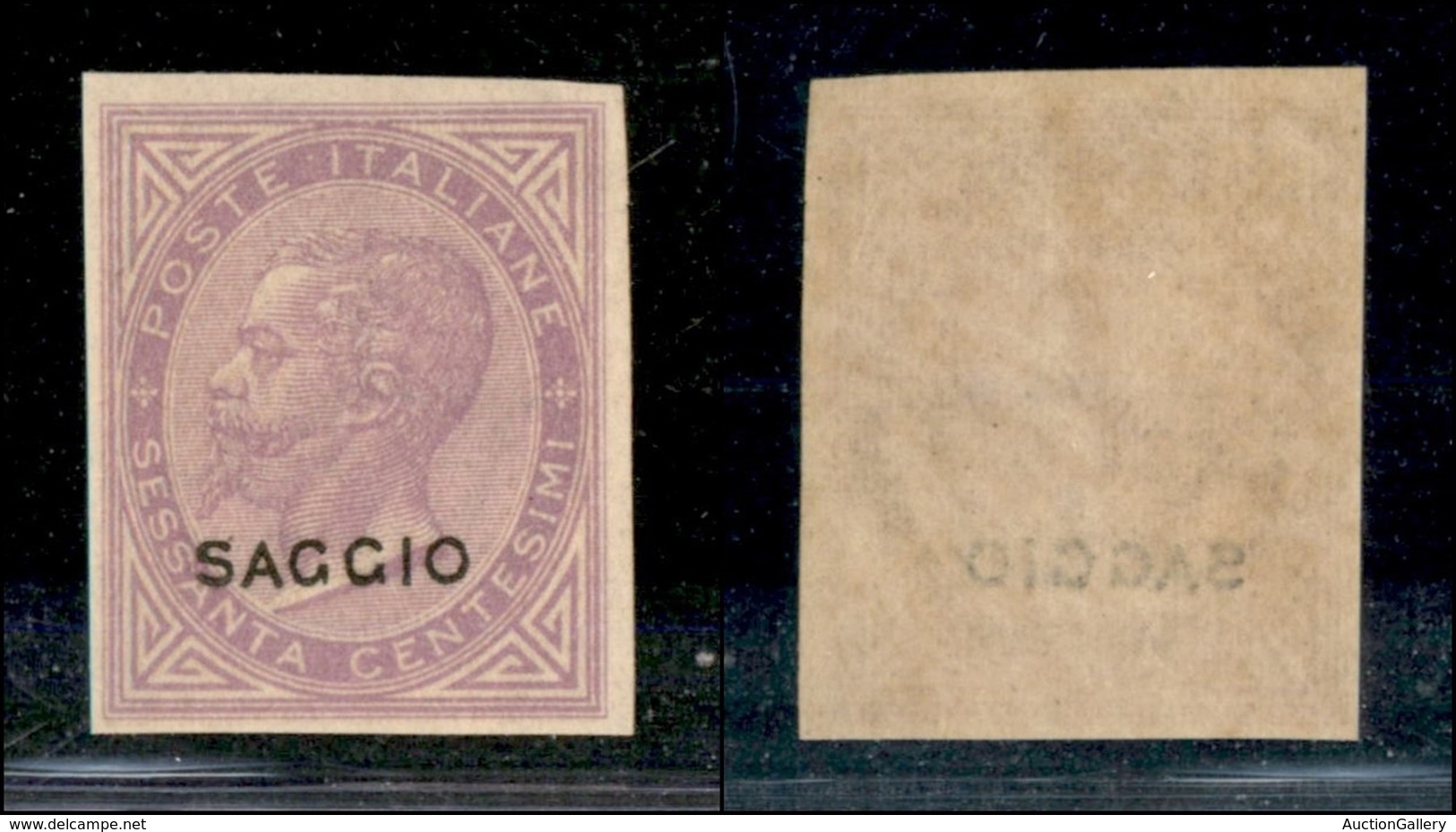 Regno - Posta Ordinaria  - 1863 – Saggi – 60 Cent De La Rue (L21) Non Dentellato – Gomma Originale (260) - Other & Unclassified