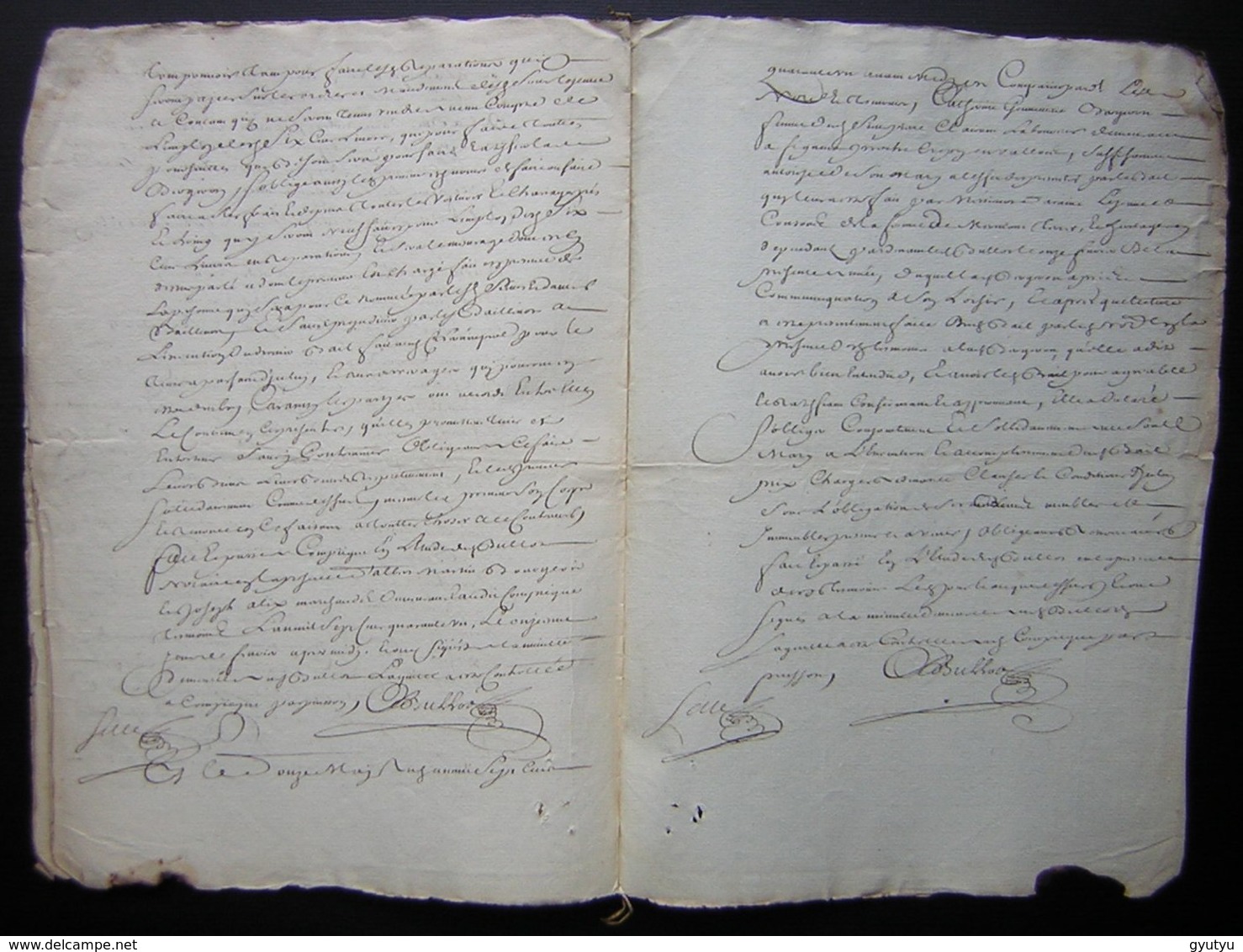 1741 Bail Par Antoine Augustin Thomas à Pierre Clairain Et Catherine Geneviève Dugiron, Ferme De Mermont (Crépy Oise) - Manuscripts