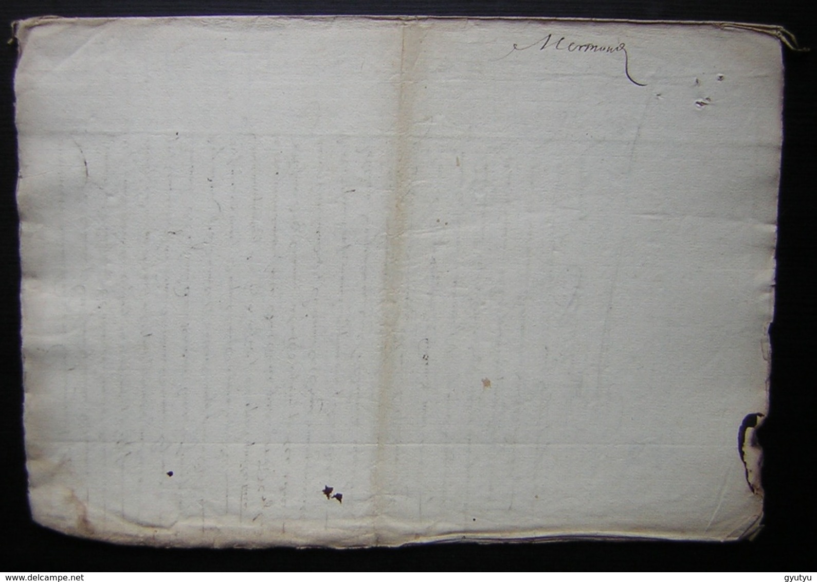 1741 Bail Par Antoine Augustin Thomas à Pierre Clairain Et Catherine Geneviève Dugiron, Ferme De Mermont (Crépy Oise) - Manuscripts