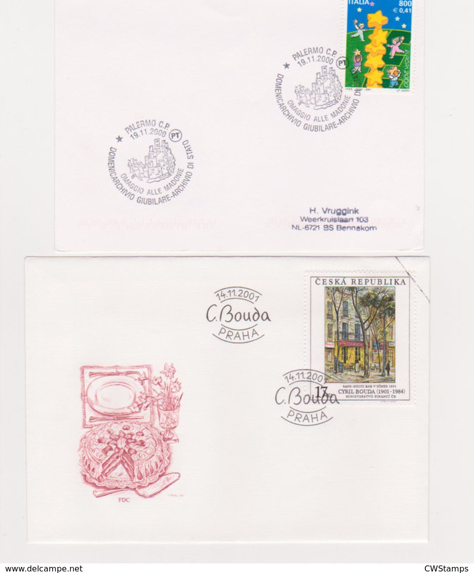 Poststuk  FDC etc