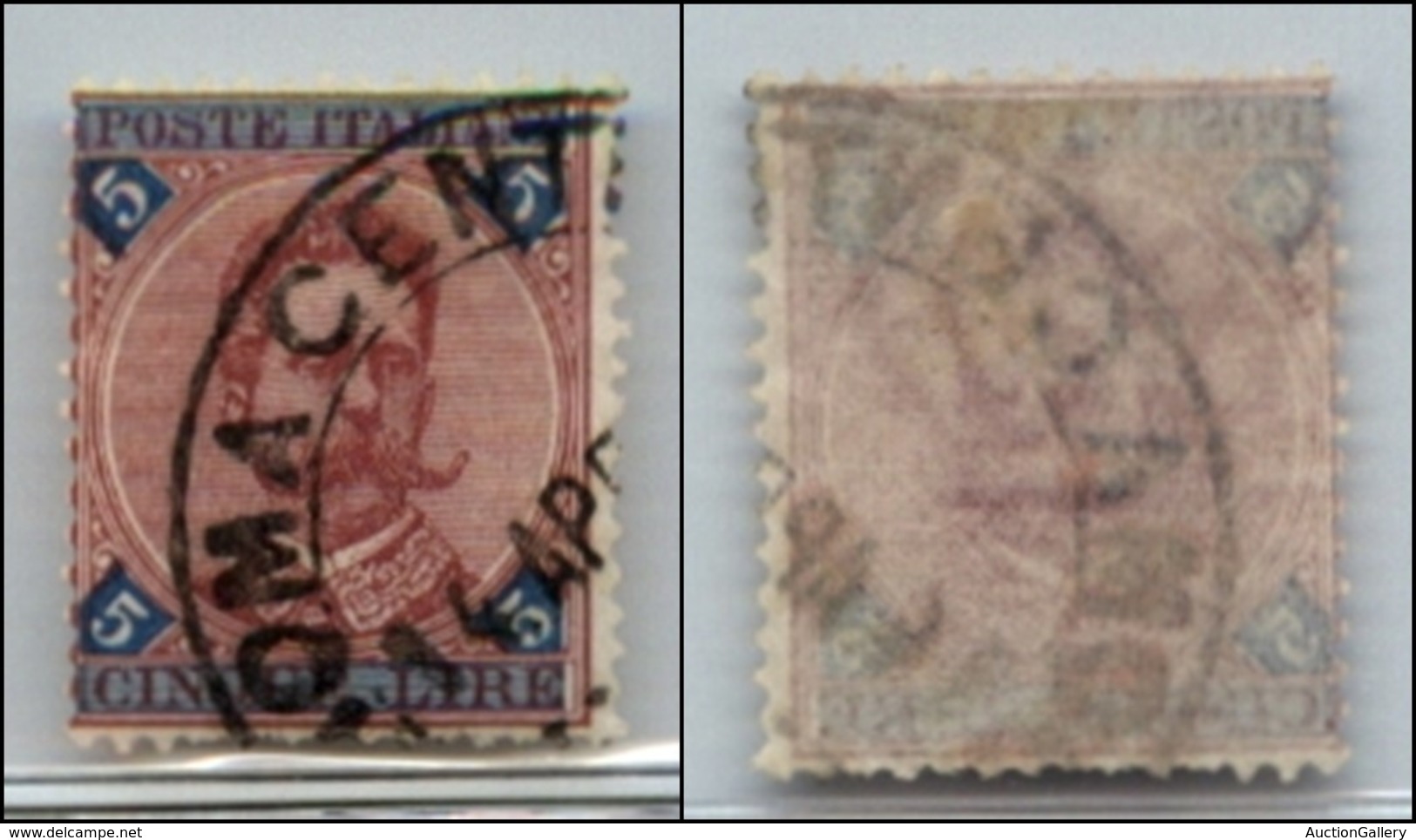 Regno - Posta Ordinaria  - 1891 – 5 Lire Umberto (64) Usato (400) - Sonstige & Ohne Zuordnung