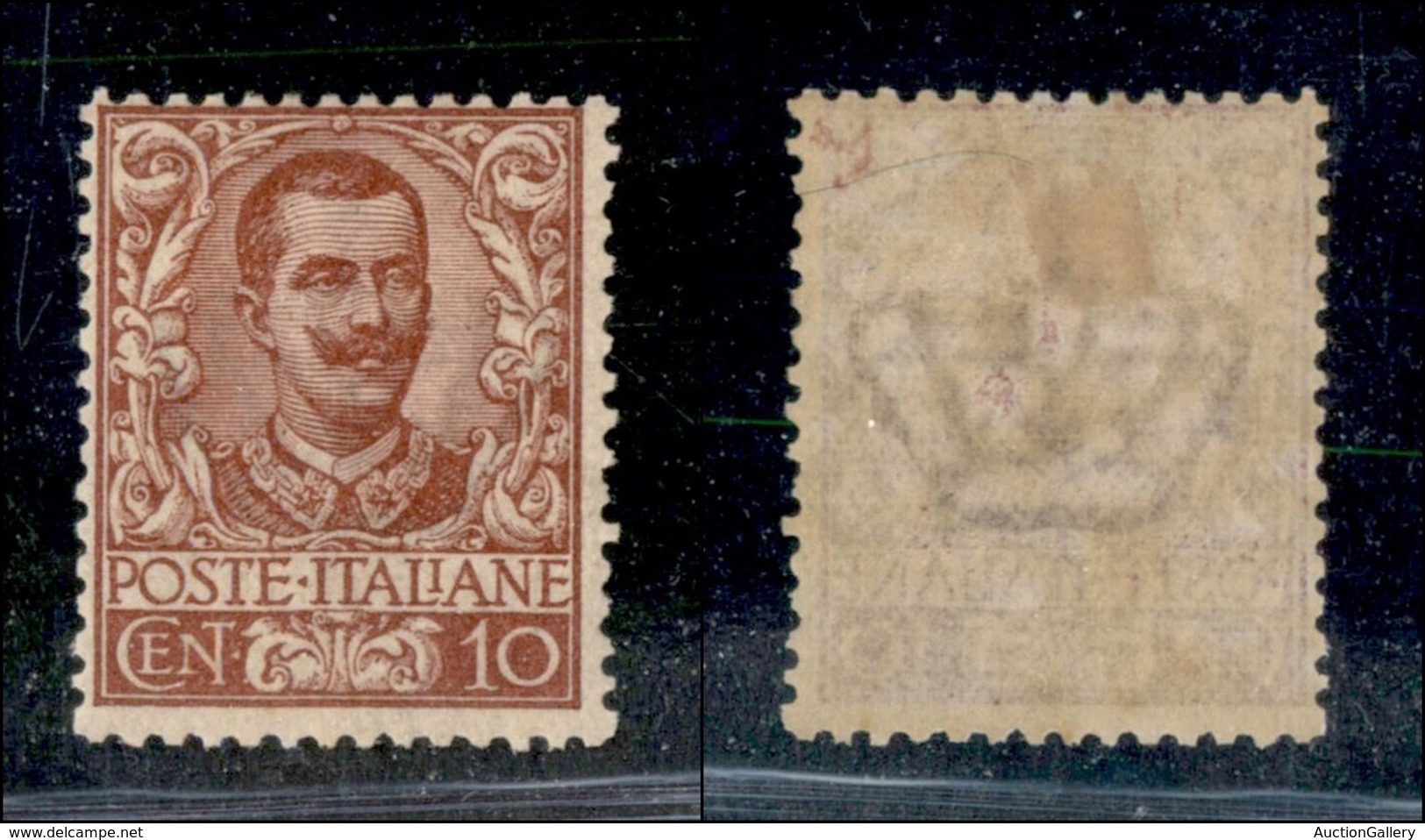 Regno - Posta Ordinaria  - 1901 – 10 Cent Floreale (71) – Gomma Originale (240) - Sonstige & Ohne Zuordnung