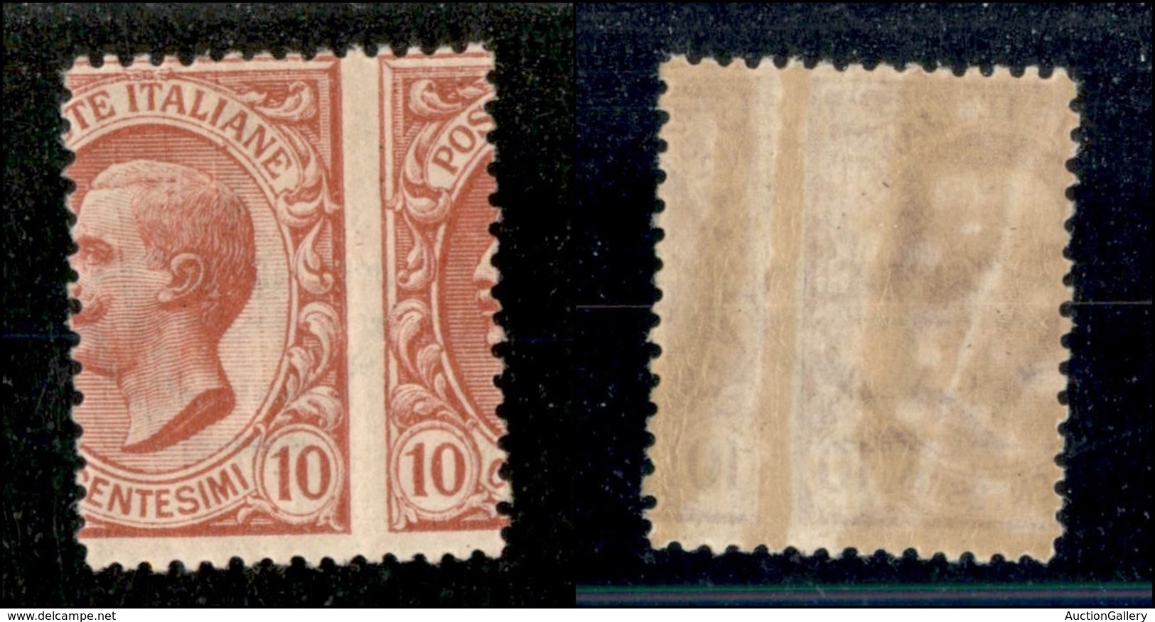 Regno - Posta Ordinaria  - 1906 - 10 Cent Leoni (82na) Con Dentellatura Verticale Spostata A Destra - Gomma Integra (180 - Other & Unclassified