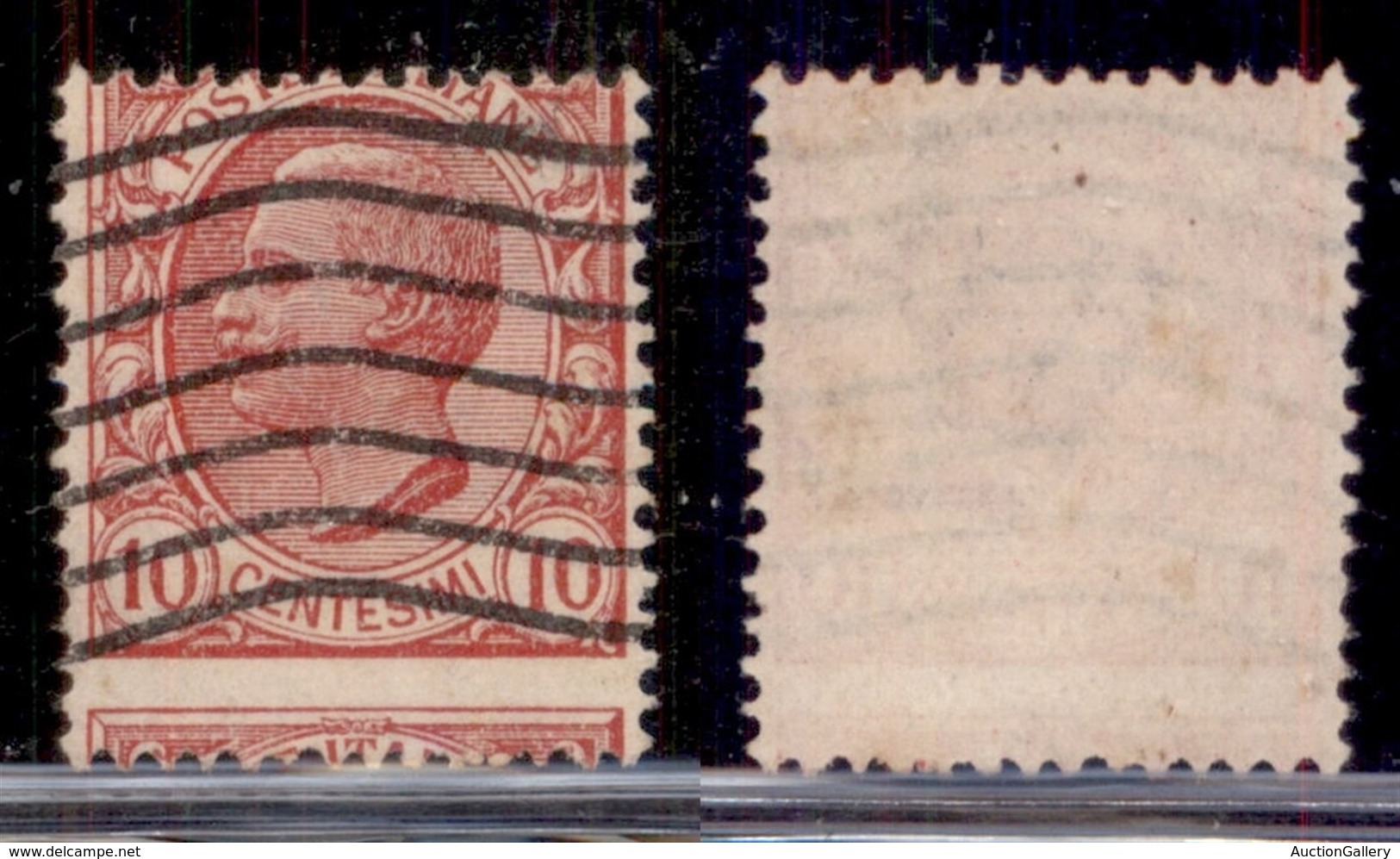 Regno - Posta Ordinaria  - 1906 - 10 Cent Leoni (82nc) Con Dentellatura Fortemente Spostata In Basso - Usato (150) - Other & Unclassified