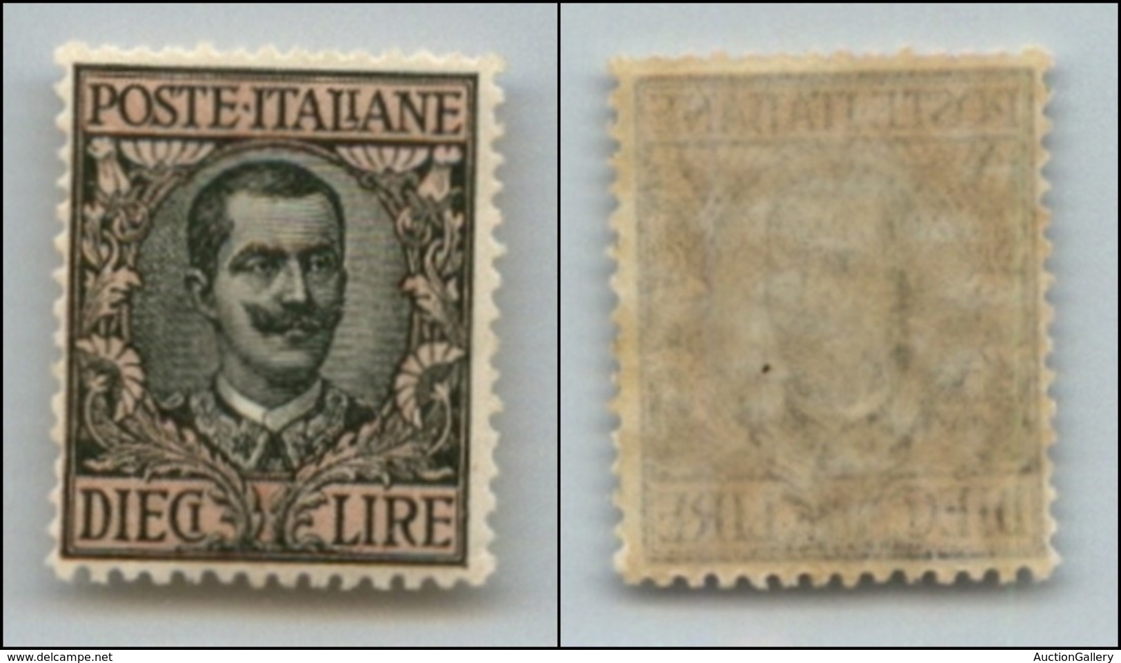 Regno - Posta Ordinaria  - 1910 - 10 Lire Floreale (91) - Gomma Integra (275) - Other & Unclassified