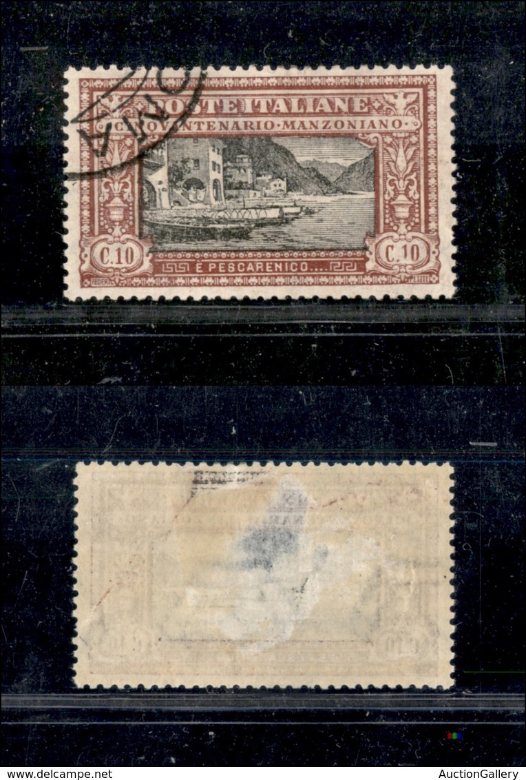 Regno - Posta Ordinaria  - 1923 - 10 Cent Manzoni (151) Usato (300) - Other & Unclassified