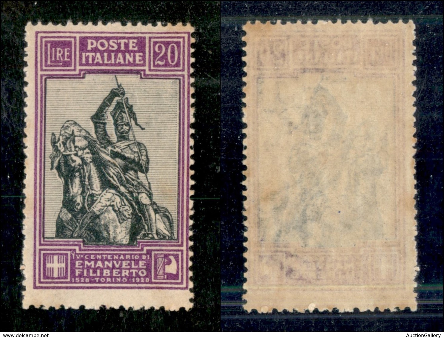 Regno - Posta Ordinaria  - 1928 – 20 Lire Filiberto (238) – Gomma Integra (200) - Other & Unclassified
