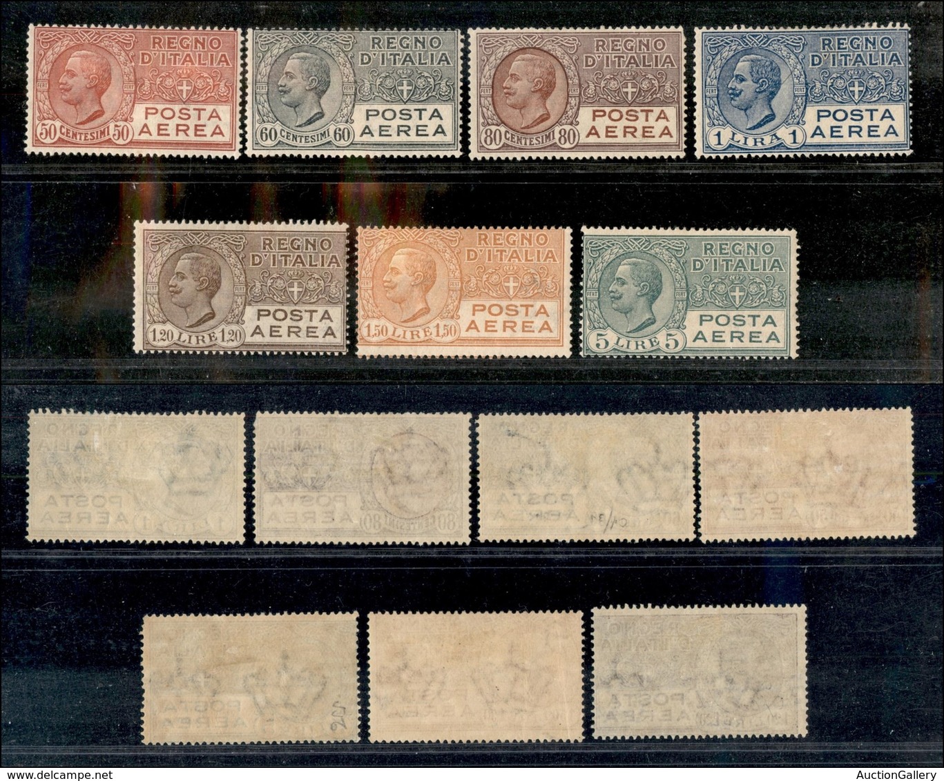 Regno - Posta Aerea - 1926/1928 - Posta Aerea (2A/7) - Serie Completa - Gomma Originale (180) - Other & Unclassified