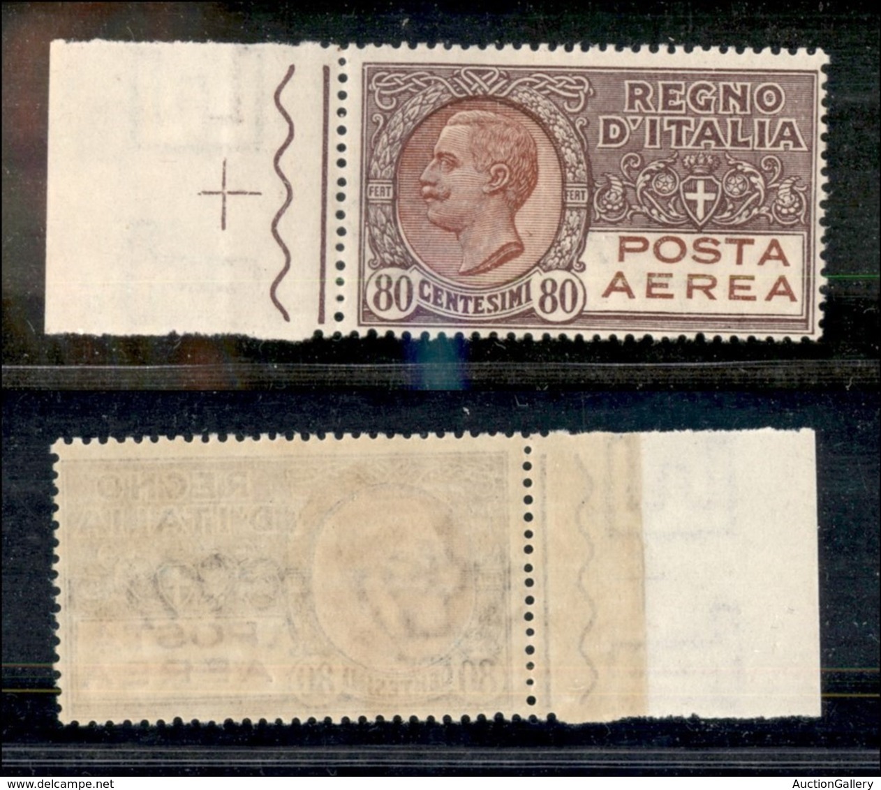 Regno - Posta Aerea - 1928 - 80 Cent (3A - Aerea) - Bordo Foglio - Gomma Integra (110+) - Other & Unclassified