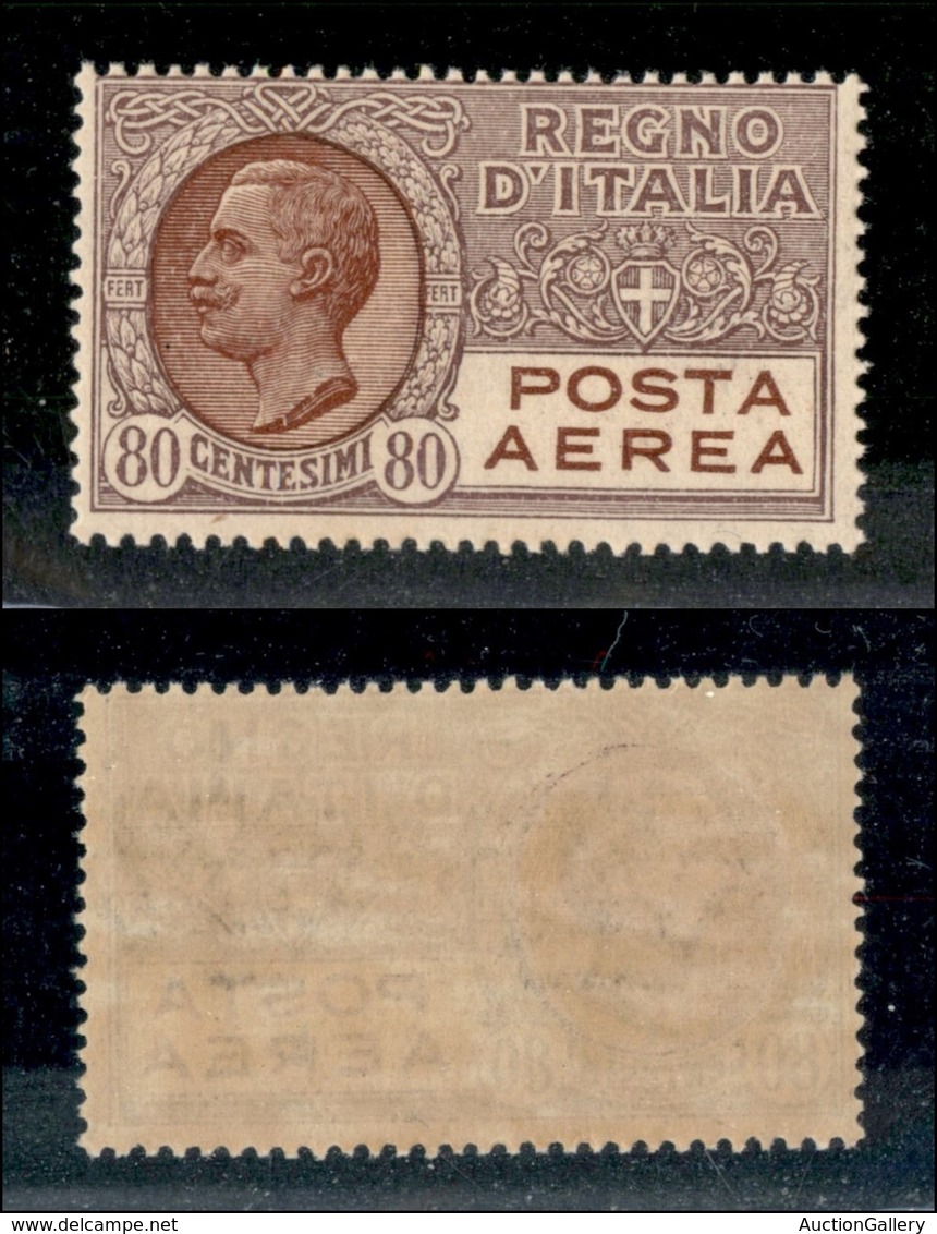 Regno - Posta Aerea - 1928 - 80 Cent (3A - Aerea) - Gomma Integra (112) - Other & Unclassified