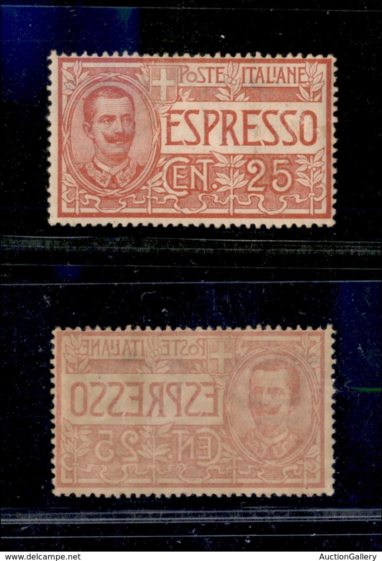 Regno - Espressi - 1903 - 25 Cent (1e) Con Decalco - Gomma Integra (550) - Other & Unclassified