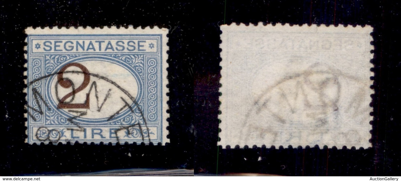 Regno - Segnatasse - 1874 - 2 Lire (12da) Usato - Cifra A Sinistra (850) - Other & Unclassified