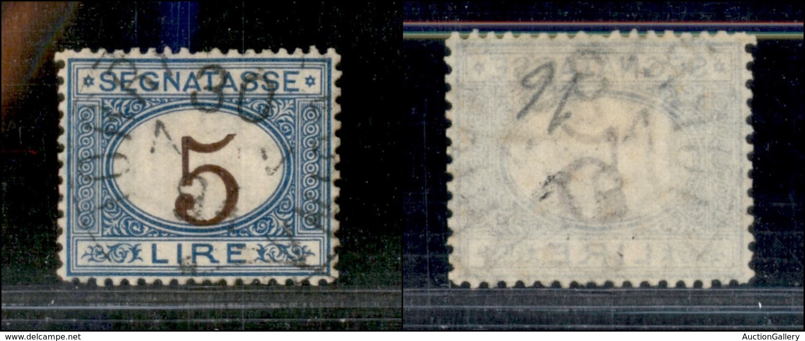 Regno - Segnatasse - 1874 - 5 Lire (13) Usato - Ottimamente Centrato - Other & Unclassified