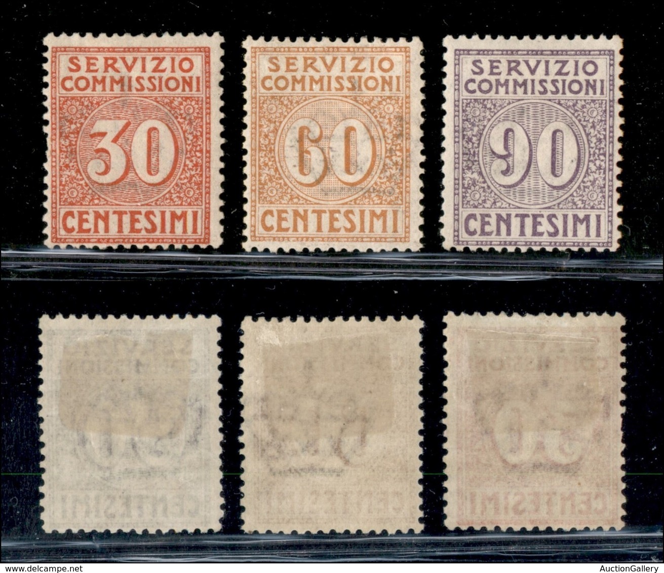 Regno - Servizio Commissioni - 1913 - Servizio Commissioni (1/3) - Serie Completa - Gomma Originale (220) - Other & Unclassified