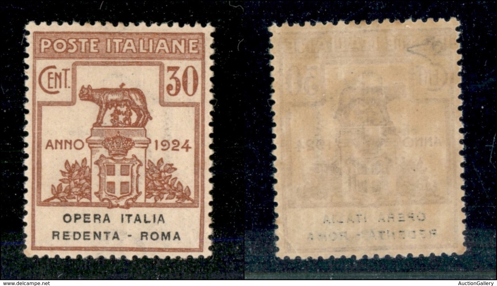 Regno - Parastatali  - 1924 - 30 Cent Italia Redenta (48) - Gomma Integra - Diena (325) - Other & Unclassified